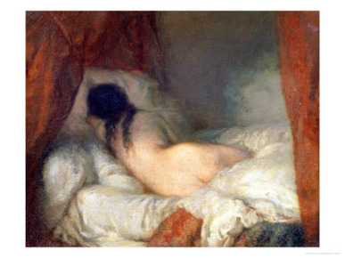 Reclining Female Nude, circa 1844-45