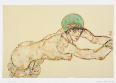 Female Nude to the Right, 1914