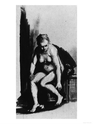 Seated Female Nude, Drawing, British Museum, London