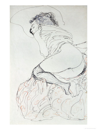 Female Nude, Turned to the Left, 1912-13