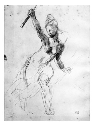 Female Nude, Study for Liberty Leading the People
