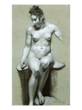 A Seated Female Nude