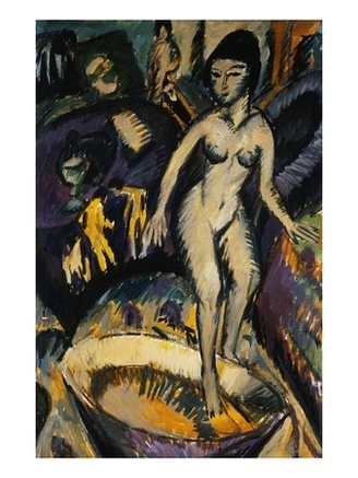 Female Nude with Basin